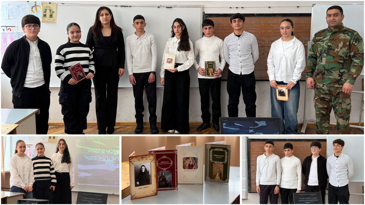 «Կնոջ կերպարը գրականության մեջ և ռազմի դաշտում» թեմայով նախագծային աշխատանքի պաշտպանություն