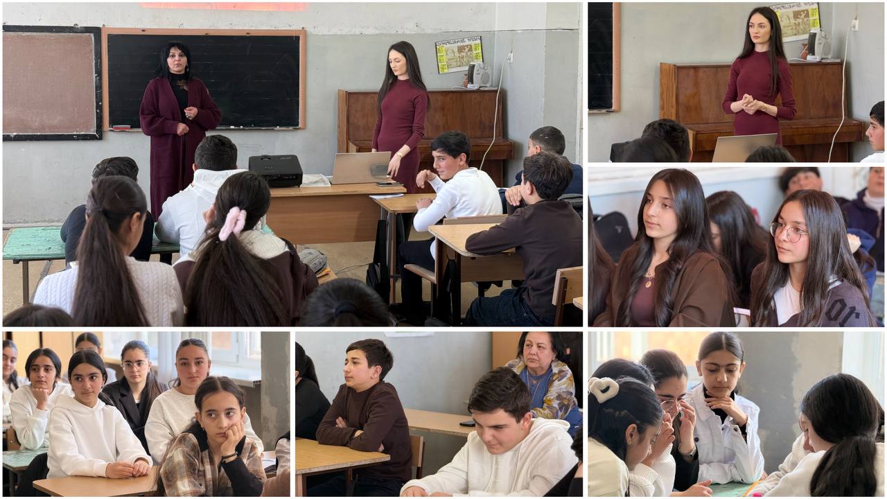 «Ռիսկային իրավիճակներ, արձագանքման ձևեր» թեմայով իրազեկման հանդիպում՝ Գորիսի Յուրի Բախշյանի անվան թիվ 3 հիմնական դպրոցում