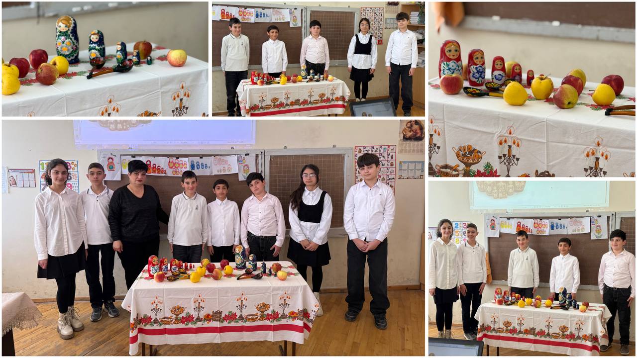 «Матрешка - символ России и русской души» թեմայով նախագծային աշխատանքի պաշտպանություն