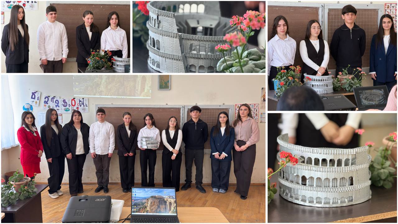 «Կոլիզիումի գաղտնիքները․ անցյալը պատմության, մաթեմատիկայի և կենսաբանության լեզվով» թեմայով նախագծային աշխատանքի պաշտպանություն